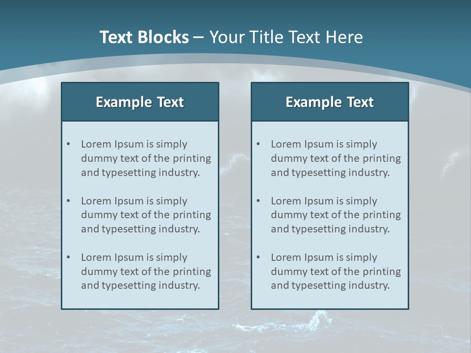 Cumulus Threat Water PowerPoint Template