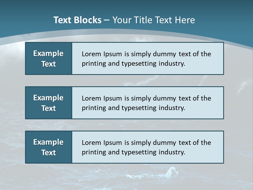 Cumulus Threat Water PowerPoint Template