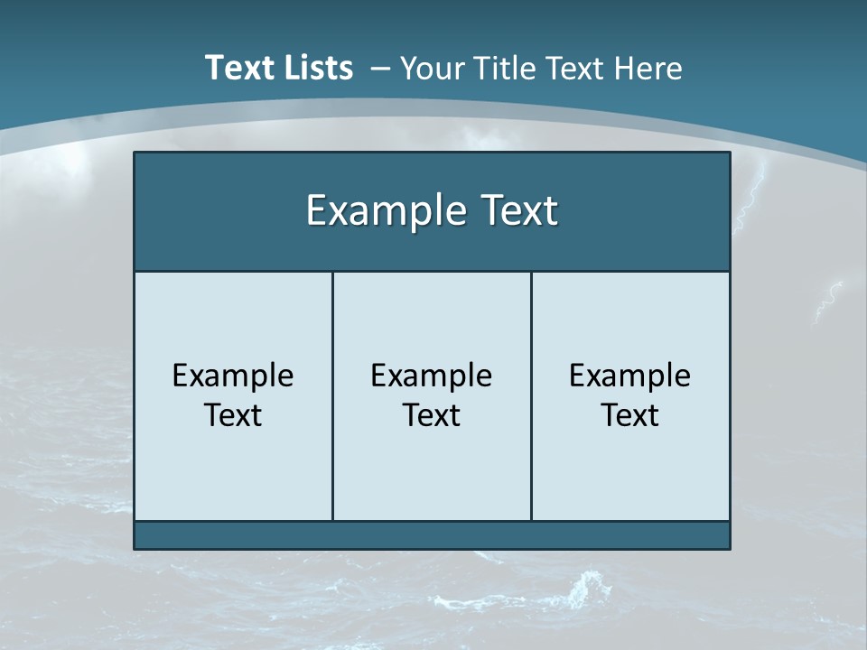 Cumulus Threat Water PowerPoint Template