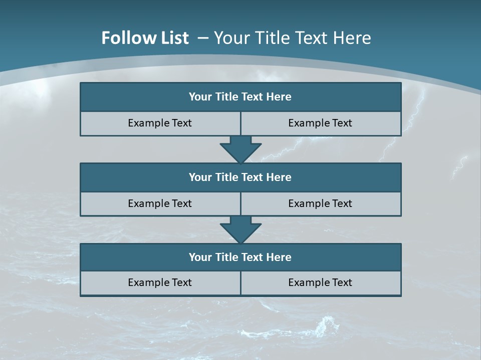 Cumulus Threat Water PowerPoint Template