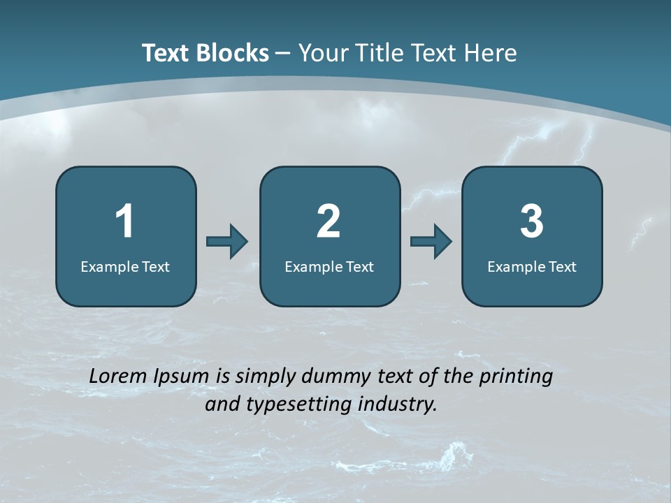 Cumulus Threat Water PowerPoint Template