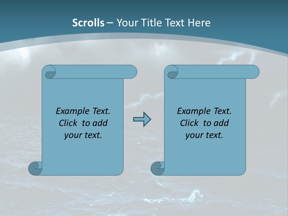 Cumulus Threat Water PowerPoint Template