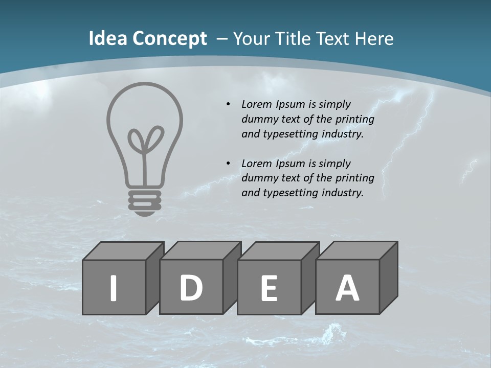 Cumulus Threat Water PowerPoint Template