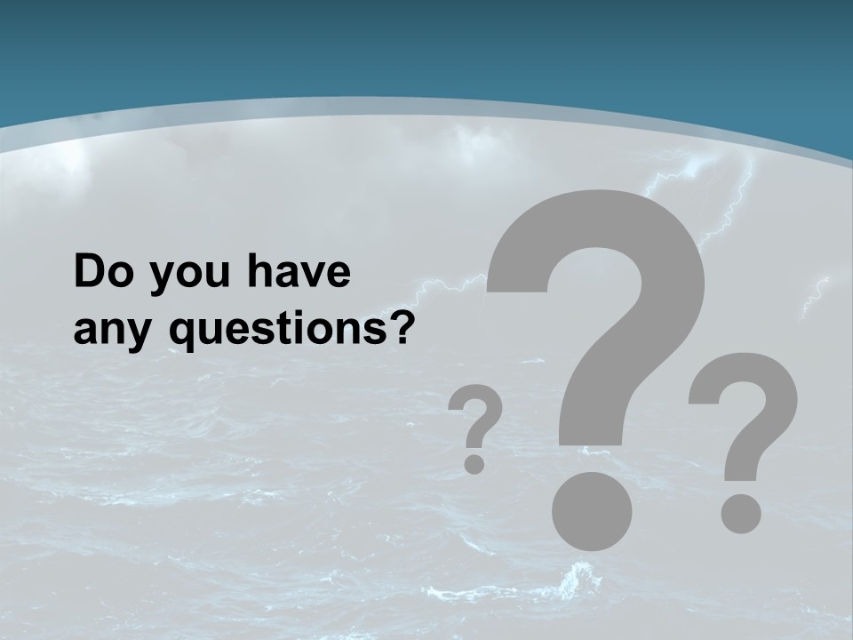 Cumulus Threat Water PowerPoint Template