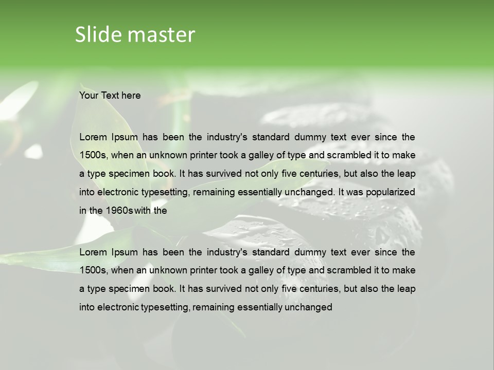 Traditional Grey Drops PowerPoint Template