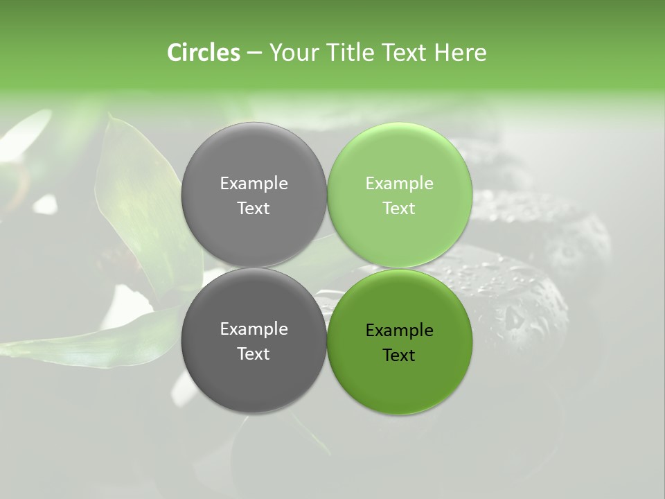 Traditional Grey Drops PowerPoint Template