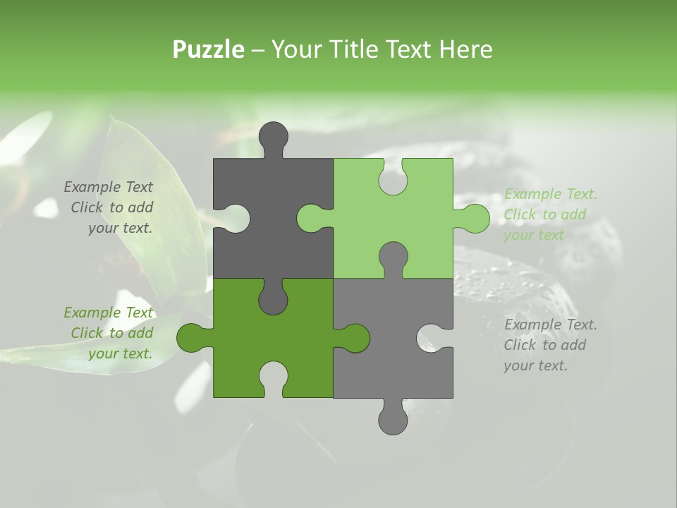 Traditional Grey Drops PowerPoint Template