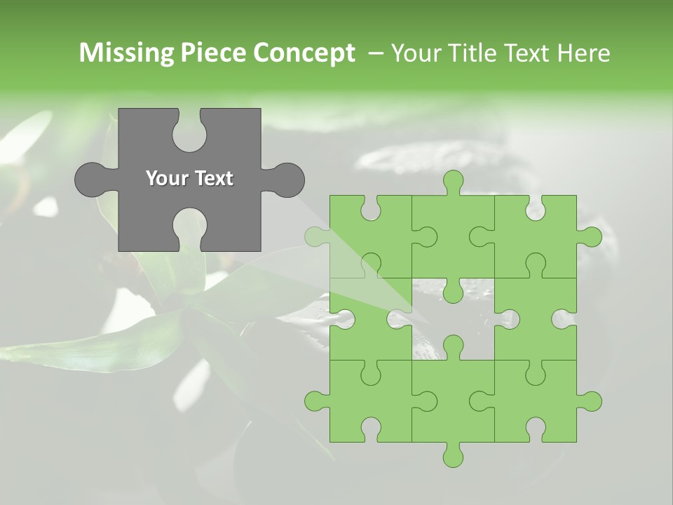 Traditional Grey Drops PowerPoint Template