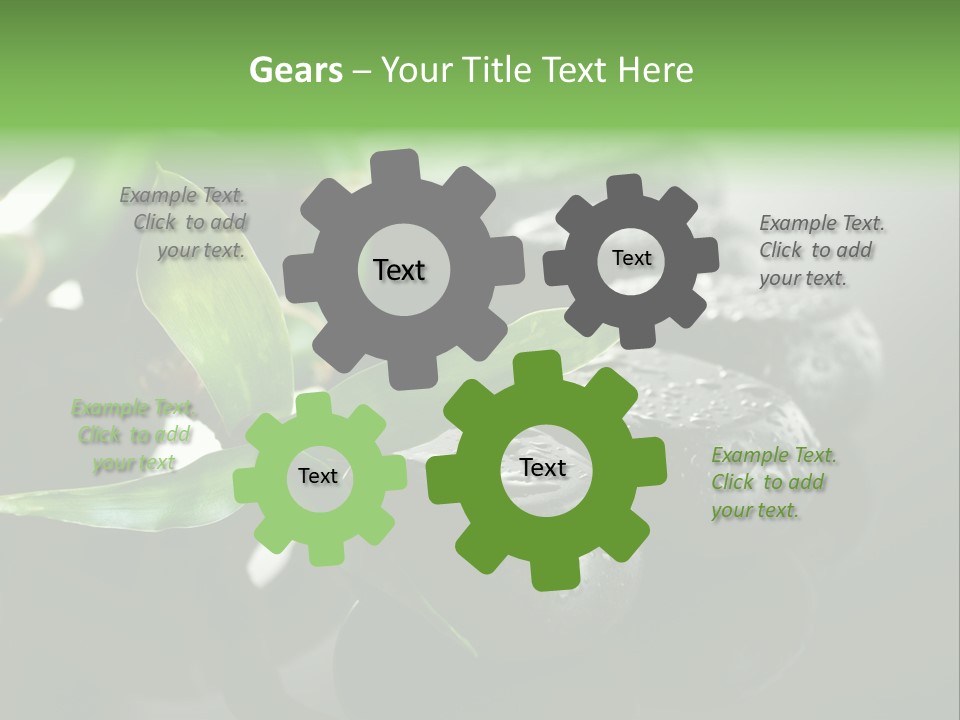 Traditional Grey Drops PowerPoint Template