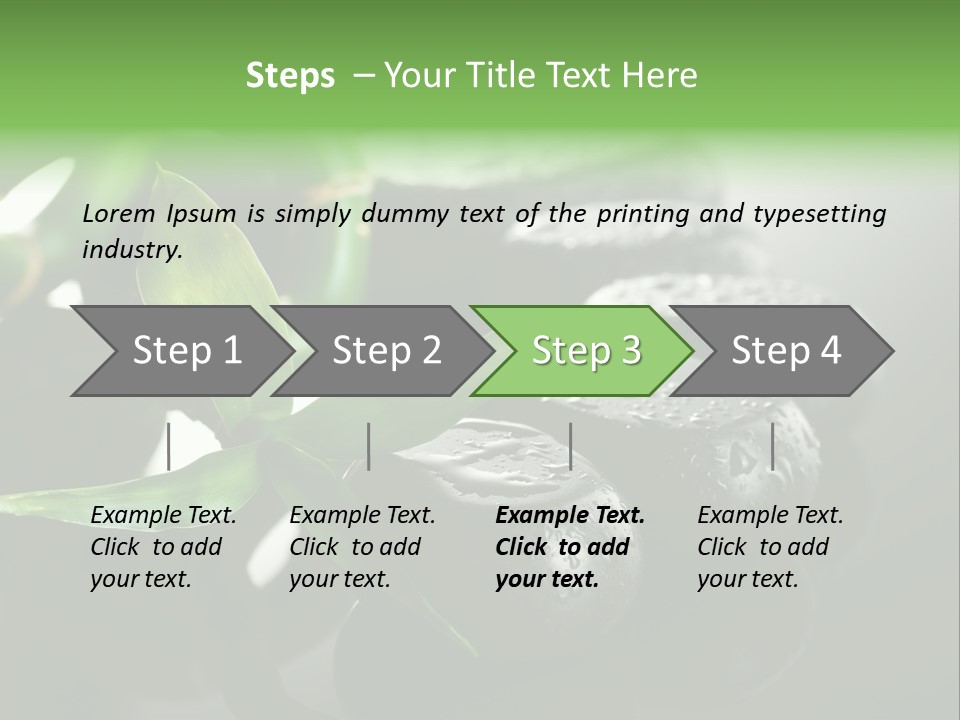 Traditional Grey Drops PowerPoint Template