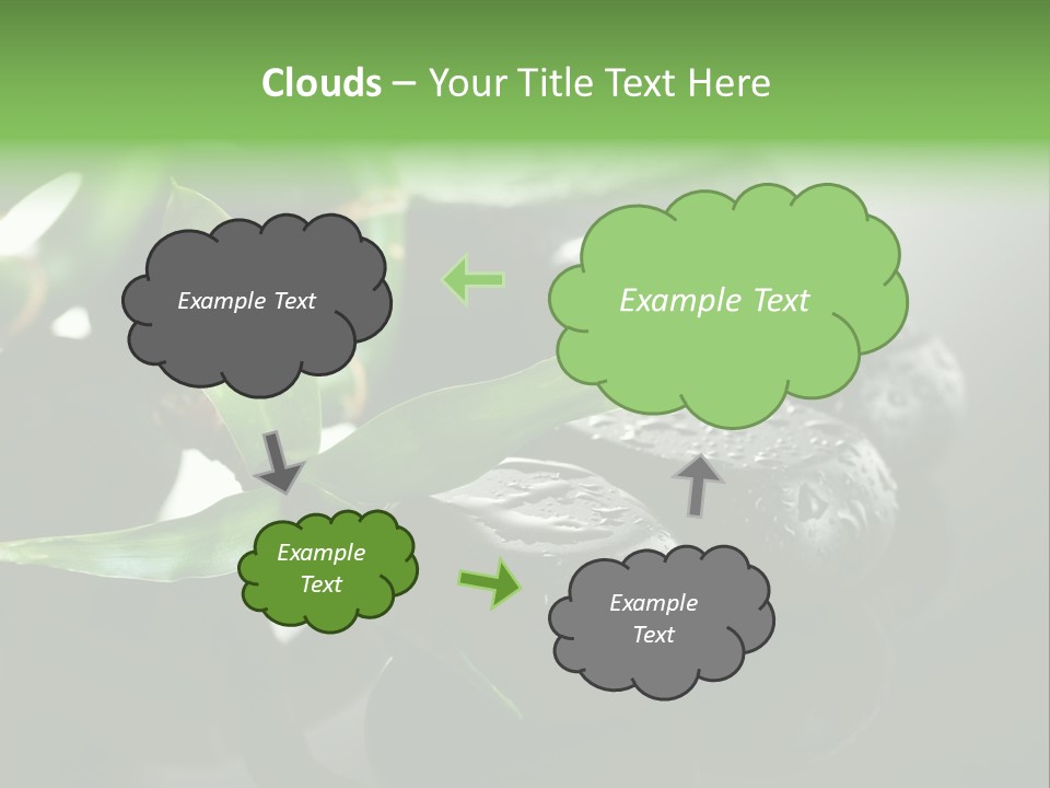Traditional Grey Drops PowerPoint Template