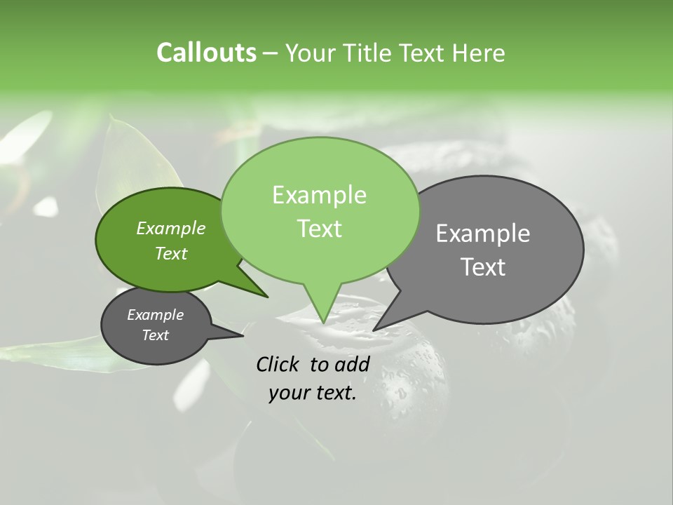 Traditional Grey Drops PowerPoint Template