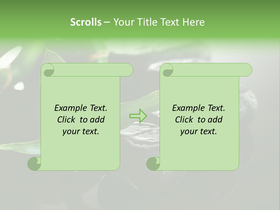 Traditional Grey Drops PowerPoint Template