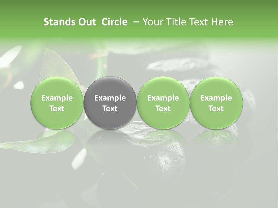 Traditional Grey Drops PowerPoint Template
