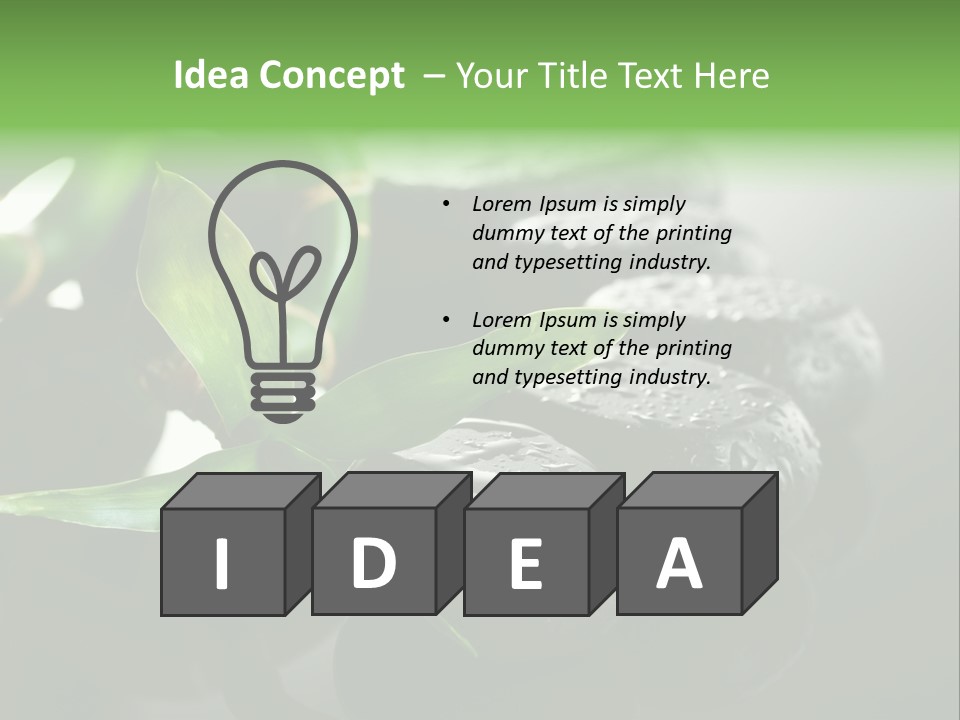 Traditional Grey Drops PowerPoint Template