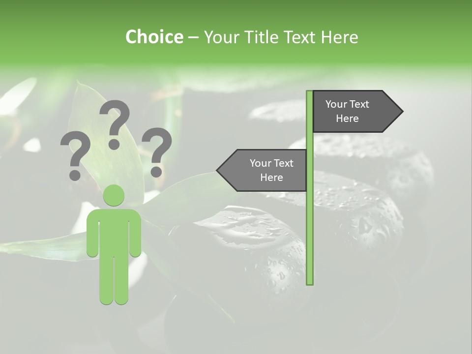 Traditional Grey Drops PowerPoint Template