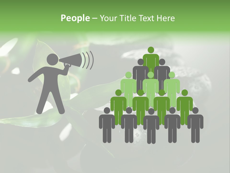 Traditional Grey Drops PowerPoint Template