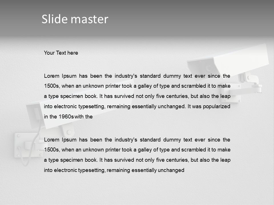 Secure Safety Television PowerPoint Template