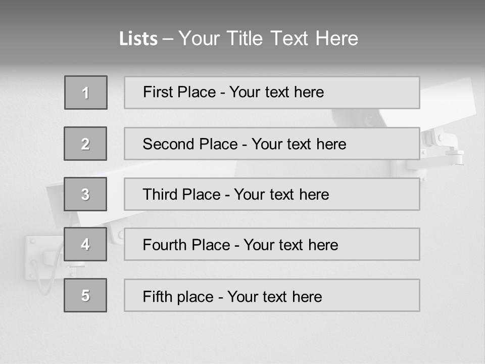 Secure Safety Television PowerPoint Template