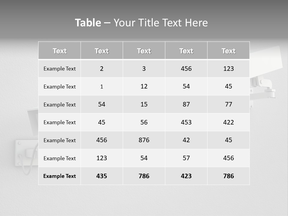 Secure Safety Television PowerPoint Template