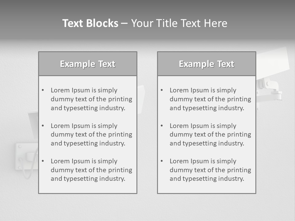 Secure Safety Television PowerPoint Template