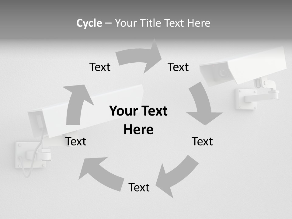 Secure Safety Television PowerPoint Template