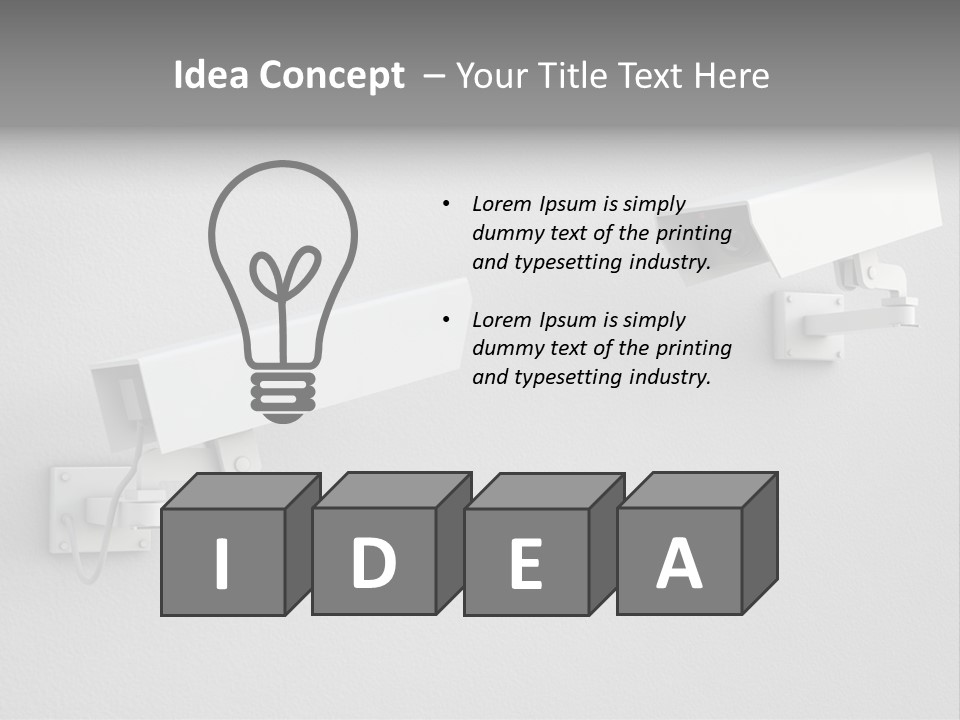 Secure Safety Television PowerPoint Template