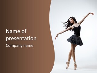 Dancer Jump Behavior PowerPoint Template