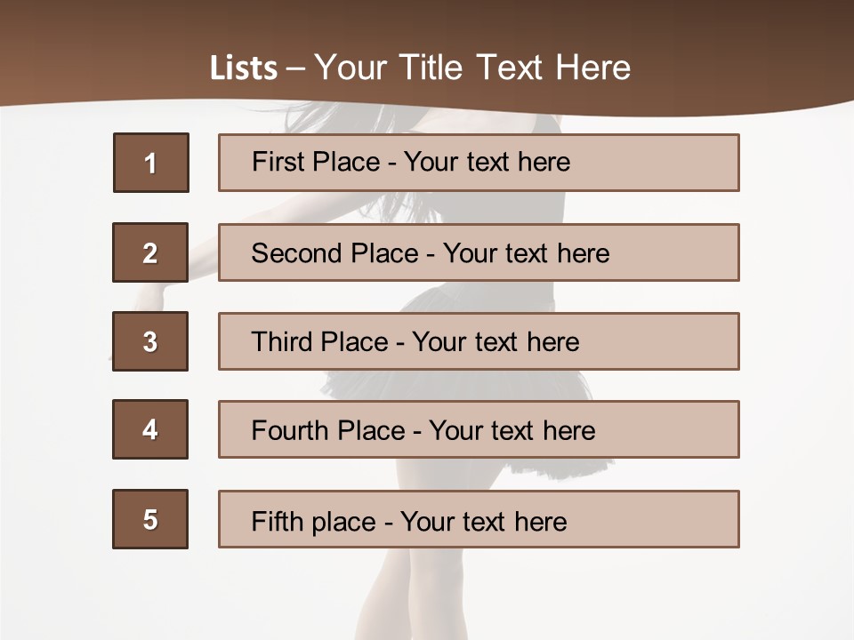 Dancer Jump Behavior PowerPoint Template