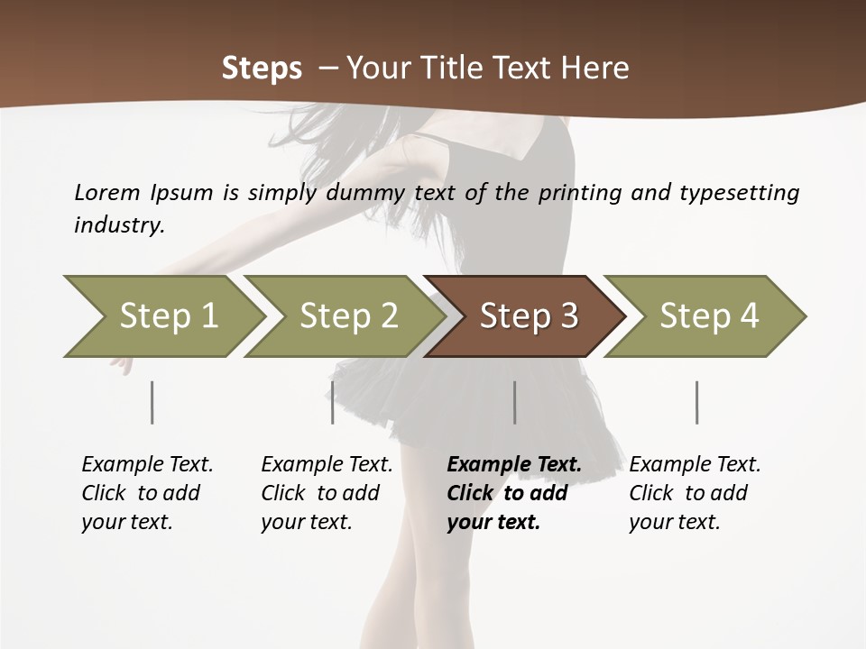 Dancer Jump Behavior PowerPoint Template
