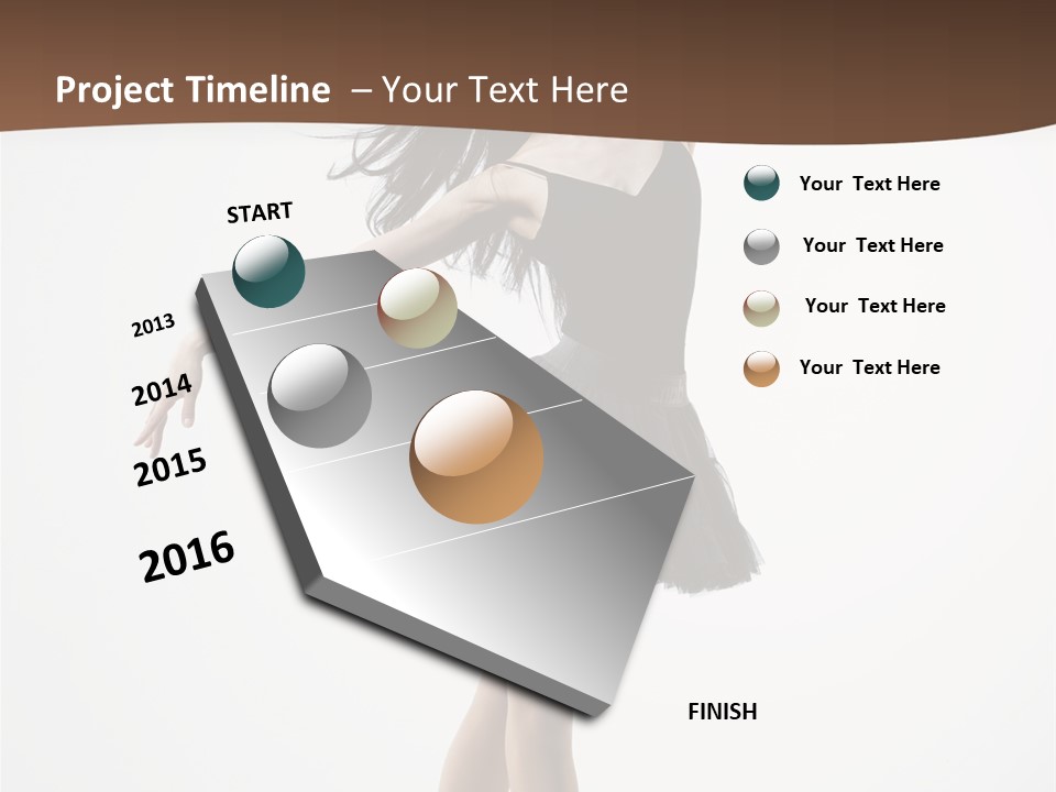 Dancer Jump Behavior PowerPoint Template