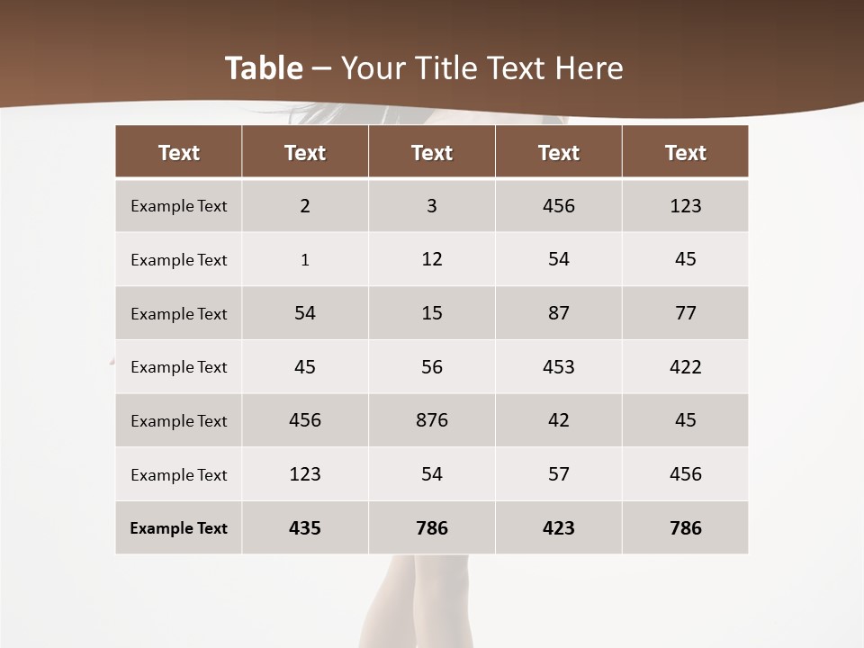 Dancer Jump Behavior PowerPoint Template