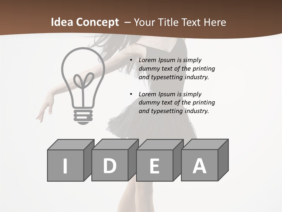 Dancer Jump Behavior PowerPoint Template