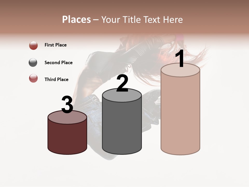 Funky Young Posing PowerPoint Template