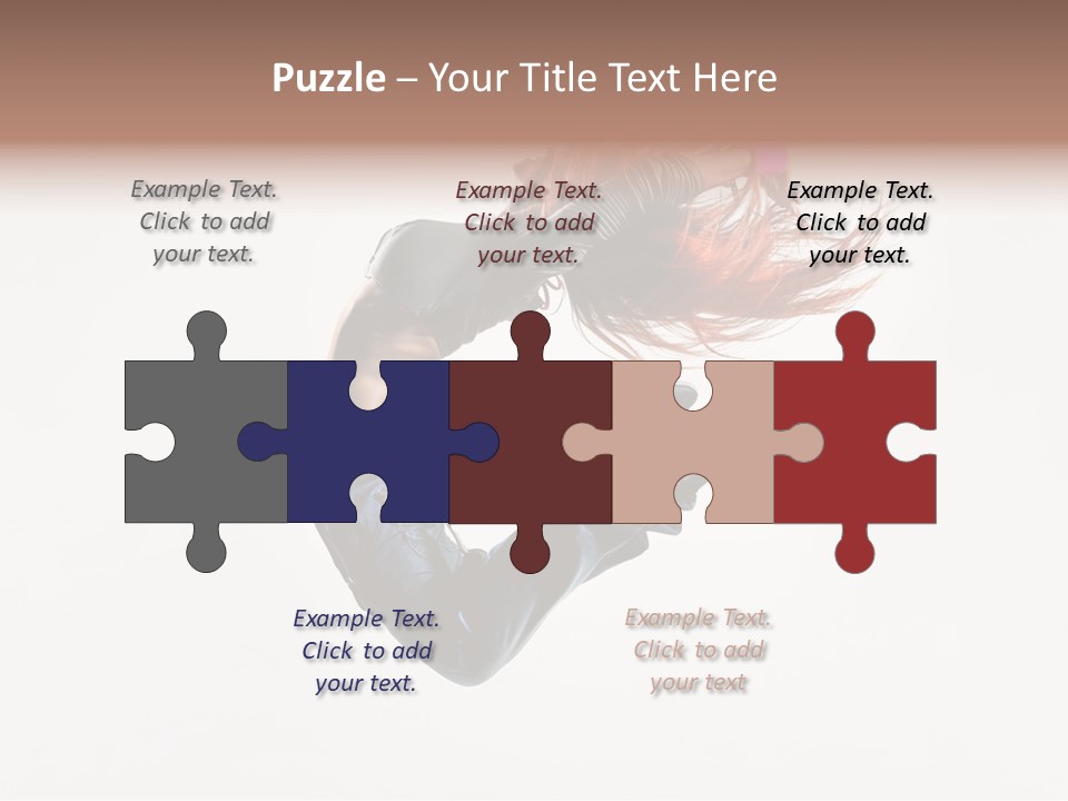 Funky Young Posing PowerPoint Template