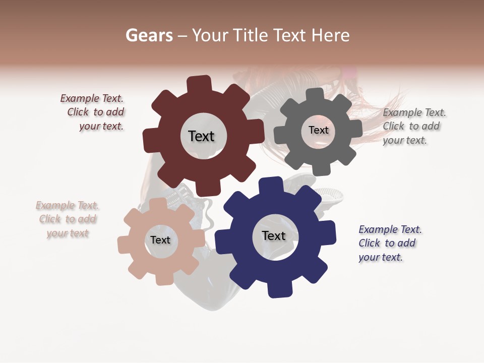 Funky Young Posing PowerPoint Template