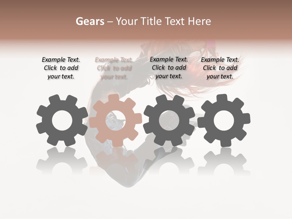 Funky Young Posing PowerPoint Template