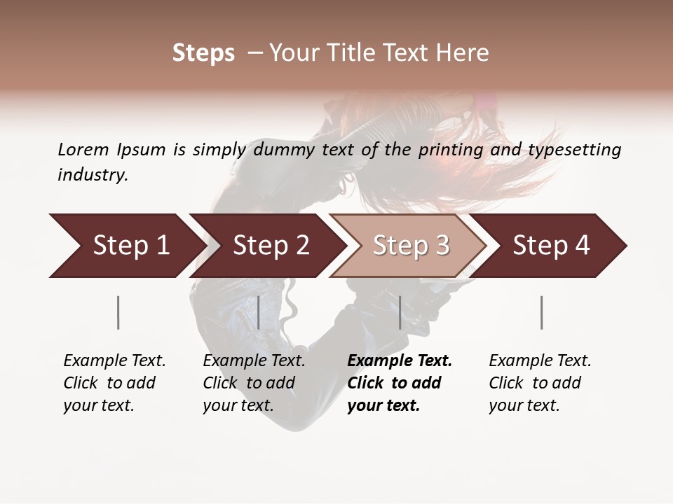 Funky Young Posing PowerPoint Template