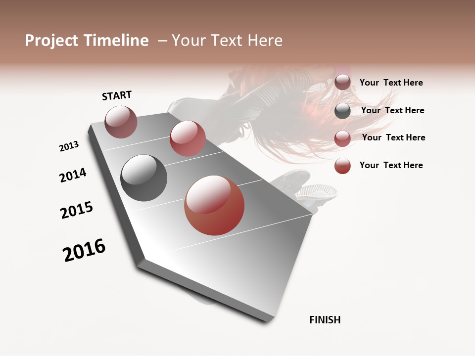 Funky Young Posing PowerPoint Template