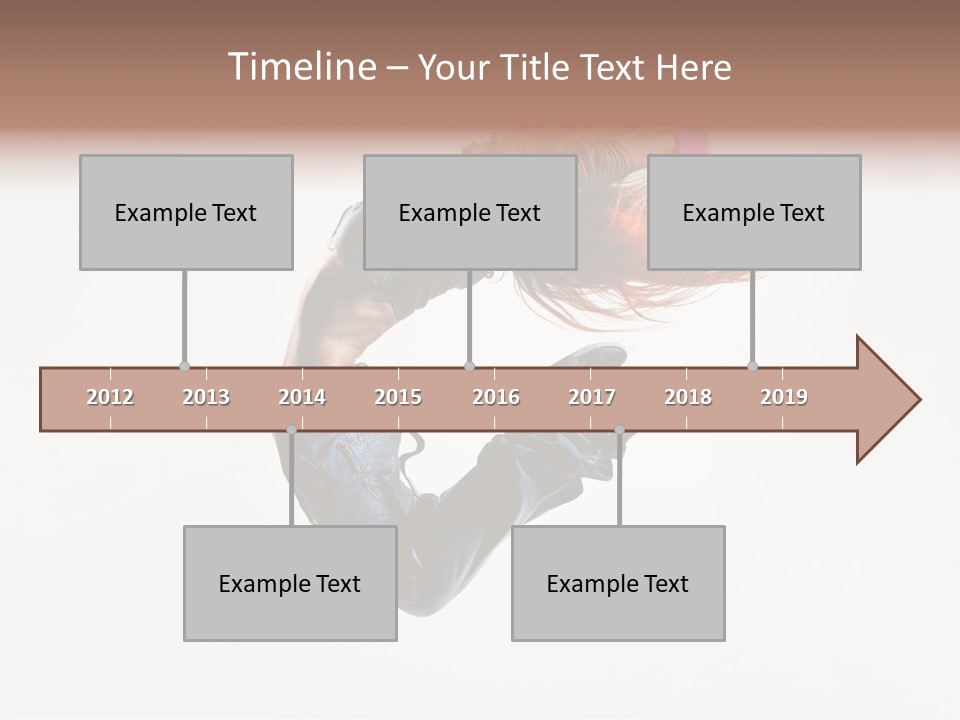 Funky Young Posing PowerPoint Template