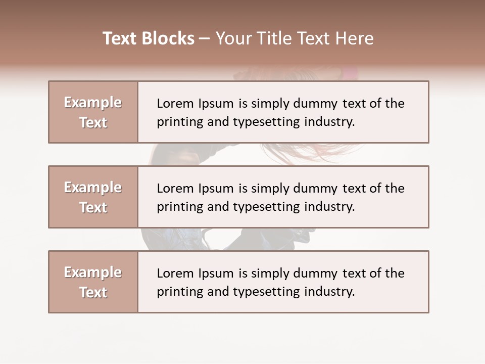 Funky Young Posing PowerPoint Template