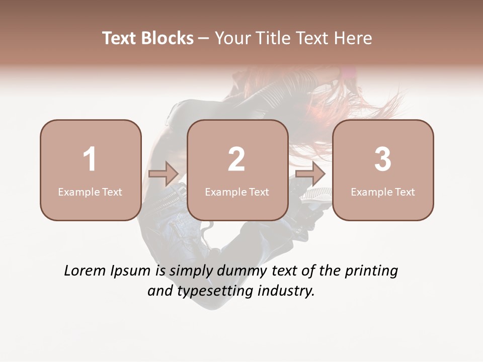 Funky Young Posing PowerPoint Template