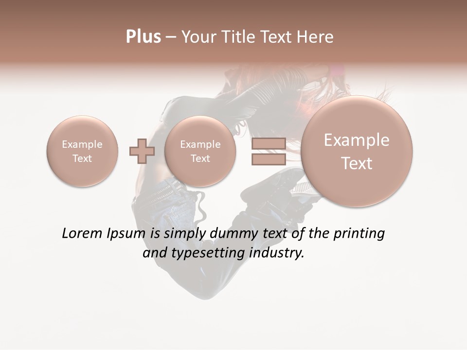 Funky Young Posing PowerPoint Template