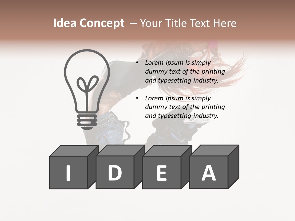 Funky Young Posing PowerPoint Template