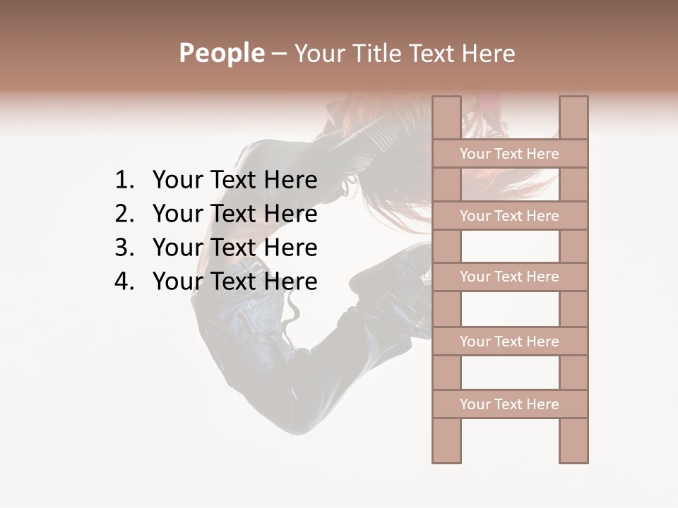 Funky Young Posing PowerPoint Template