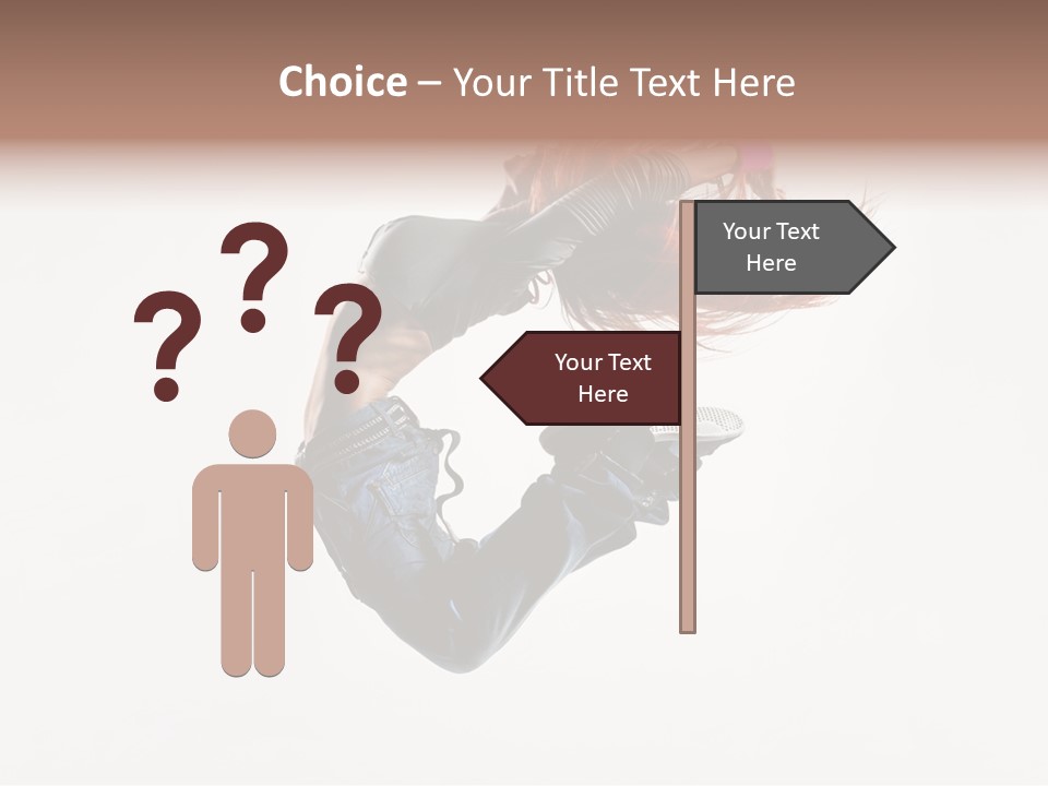 Funky Young Posing PowerPoint Template