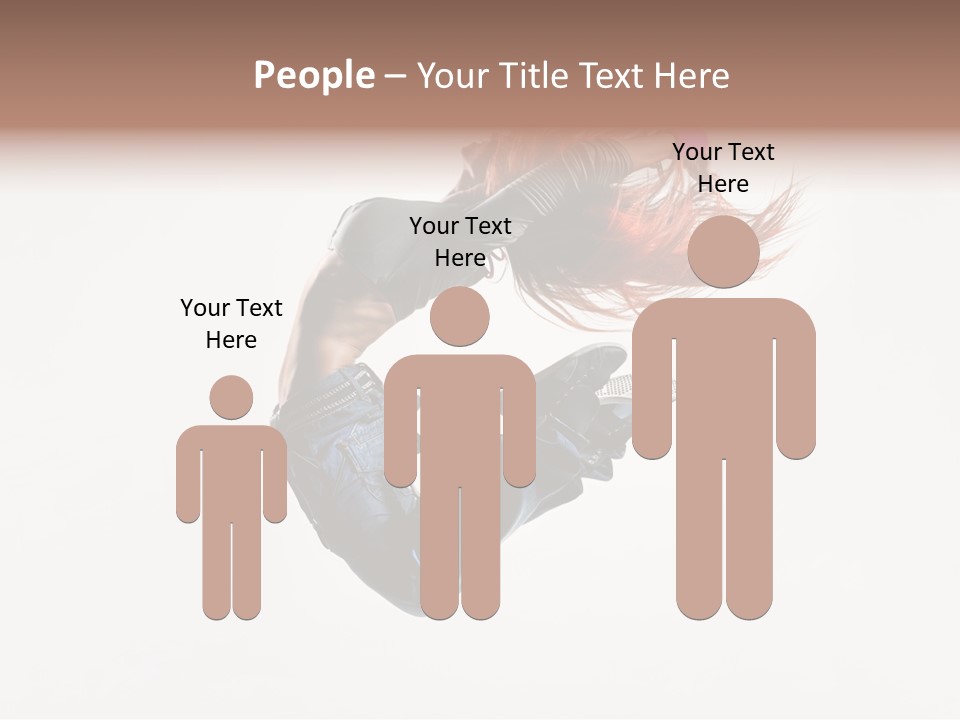 Funky Young Posing PowerPoint Template