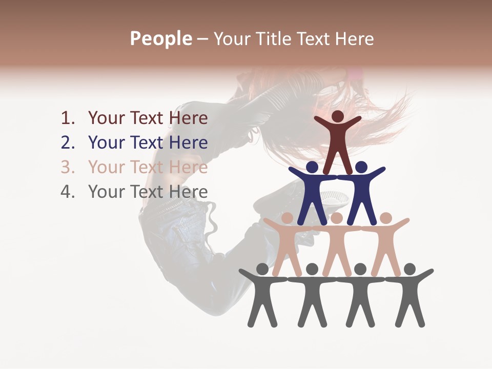 Funky Young Posing PowerPoint Template