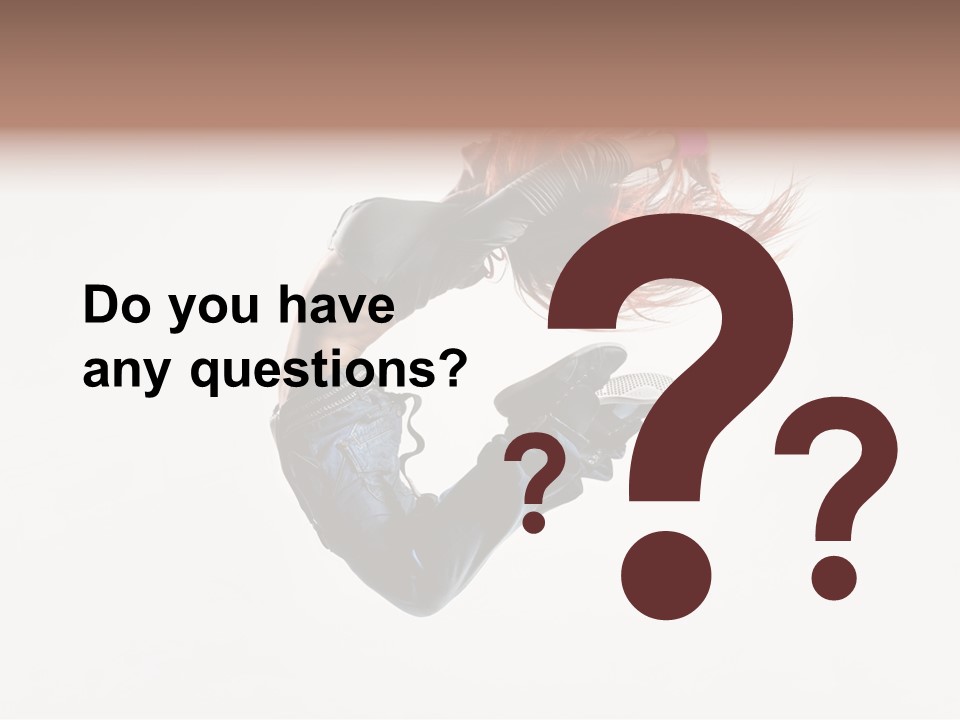 Funky Young Posing PowerPoint Template