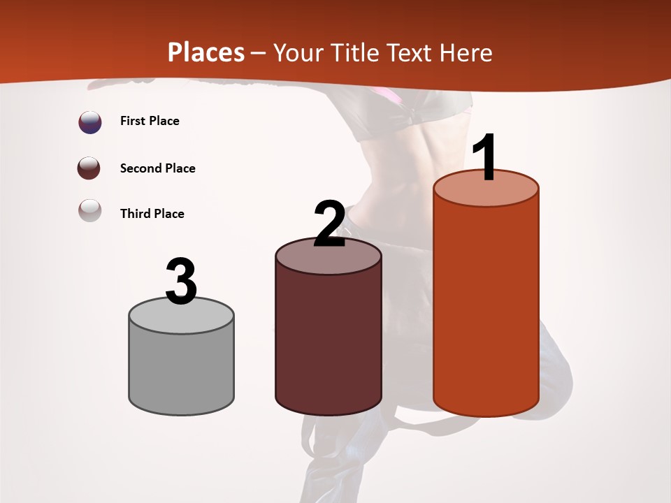 Active Woman Dancer PowerPoint Template